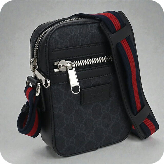 中古 グッチ ショルダーバッグ ユニセックス ブランド GUCCI GGスプリーム 598103 ブラック バッグ USDGU102842011