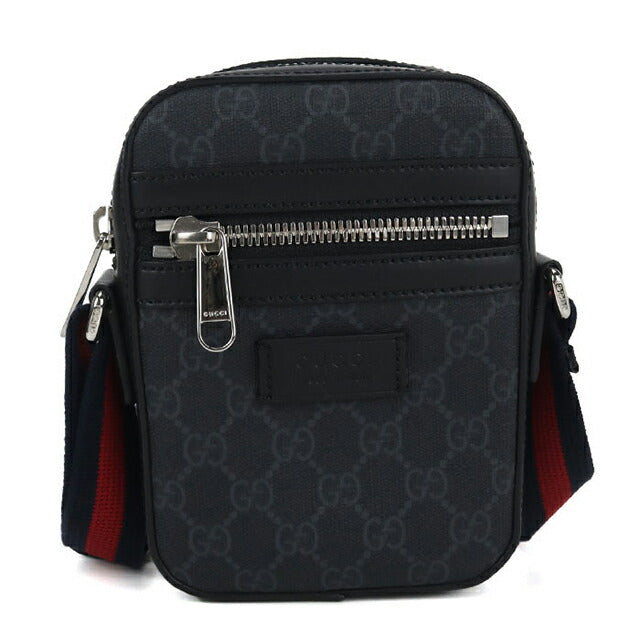 中古 グッチ ショルダーバッグ ユニセックス ブランド GUCCI GGスプリーム 598103 ブラック バッグ USDGU102842011