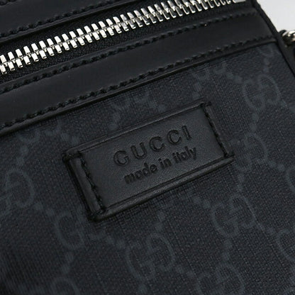 中古 グッチ ショルダーバッグ ユニセックス ブランド GUCCI GGスプリーム 598103 ブラック バッグ USDGU102842011