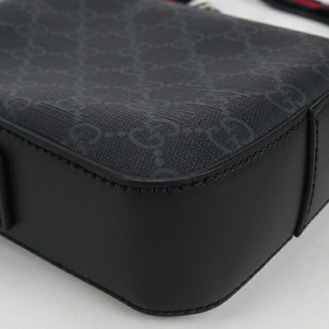 中古 グッチ ショルダーバッグ ユニセックス ブランド GUCCI GGスプリーム 598103 ブラック バッグ USDGU102842011