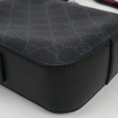 中古 グッチ ショルダーバッグ ユニセックス ブランド GUCCI GGスプリーム 598103 ブラック バッグ USDGU102842011