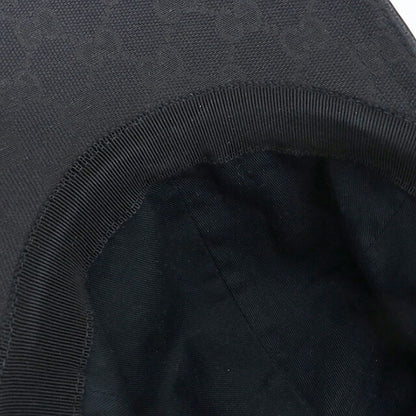 Used Gucci Cap Unisex Brand GUCCI GG Canvas Baseball Cap 200035 Black Hat USDGU103105011