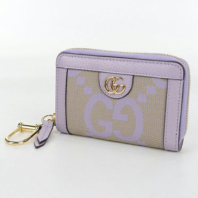 中古 グッチ キーリング付小銭入れ レディース ブランド GUCCI オフィディア ジャンボＧＧコインケース レザー 726503 パープル 財布 USDGU103683011