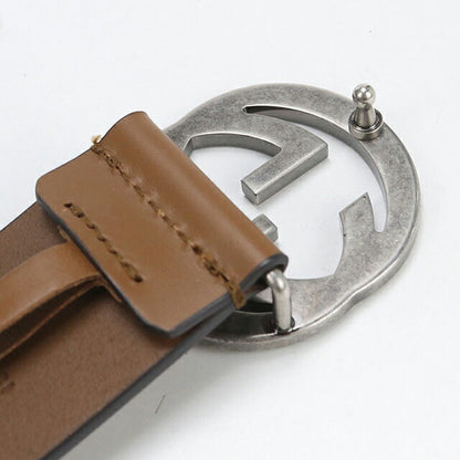 中古 グッチ ベルト メンズ ブランド GUCCI インターロッキングG レザー 546389 ブラウン USDGU103707011