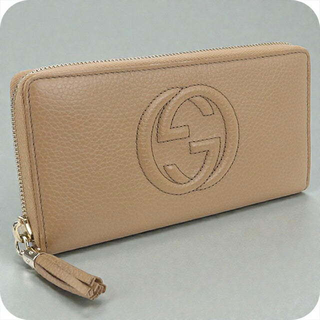 中古 グッチ 長財布ラウンドファスナー レディース ブランド GUCCI インターロッキングG ジップアラウンドウォレット レザー 598187 USDGU103990011