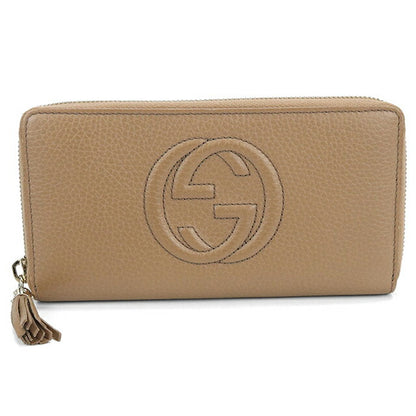 中古 グッチ 長財布ラウンドファスナー レディース ブランド GUCCI インターロッキングG ジップアラウンドウォレット レザー 598187 USDGU103990011
