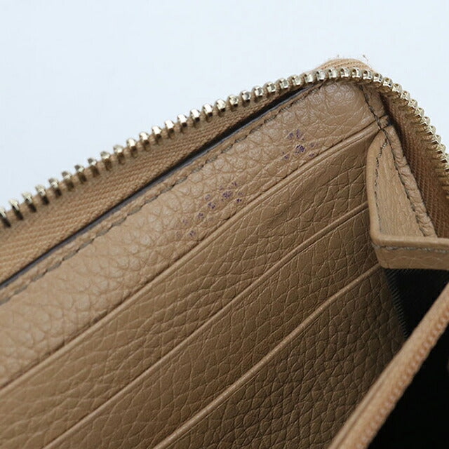 中古 グッチ 長財布ラウンドファスナー レディース ブランド GUCCI インターロッキングG ジップアラウンドウォレット レザー 598187 USDGU103990011