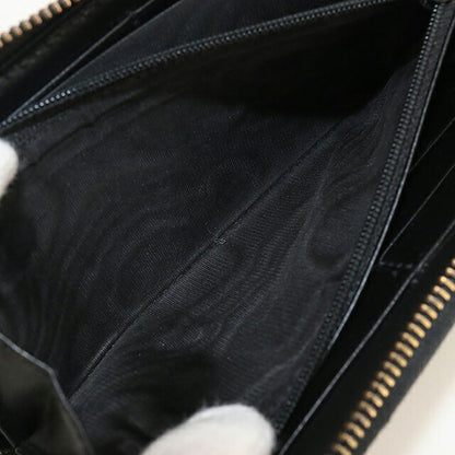 Used Gucci long wallet round zipper ladies brand GUCCI GG Marmont zip around wallet leather 443123 black wallet USDGU104140011