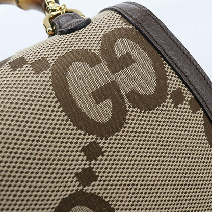 Used Gucci Handbag Ladies Brand GUCCI Bamboo 1947 Small Bag 2WAY 675797 Beige USDGU104219011