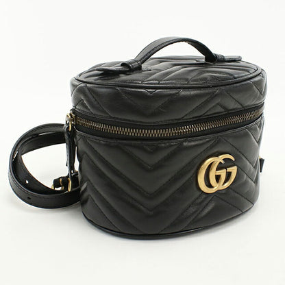 Used Gucci backpack ladies brand GUCCI GG Marmont mini backpack 598594 black USDGU104565011