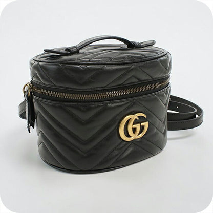 Used Gucci backpack ladies brand GUCCI GG Marmont mini backpack 598594 black USDGU104565011