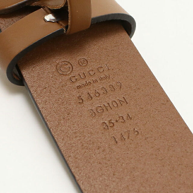 中古 グッチ ベルト メンズ ブランド GUCCI インターロッキングG レザー 546389 ブラウン 小物 USDGU104589011