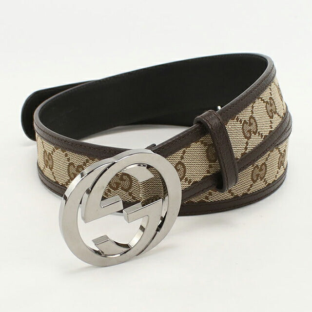 中古 グッチ ベルト メンズ ブランド GUCCI インターロッキングG