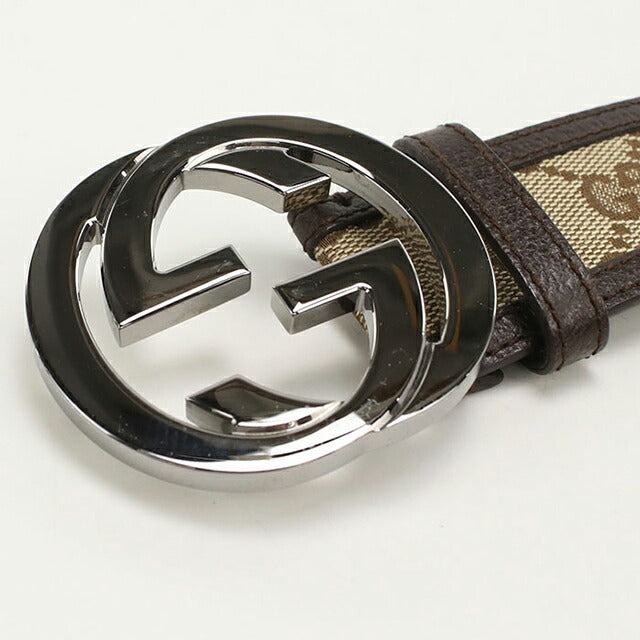 中古 グッチ ベルト メンズ ブランド GUCCI インターロッキングG