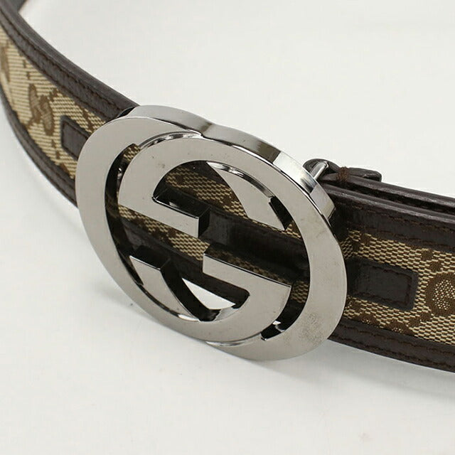 中古 グッチ ベルト メンズ ブランド GUCCI インターロッキングG