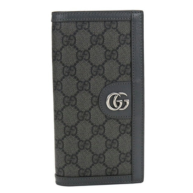 Used Gucci long wallet with double fold coin purse Men&