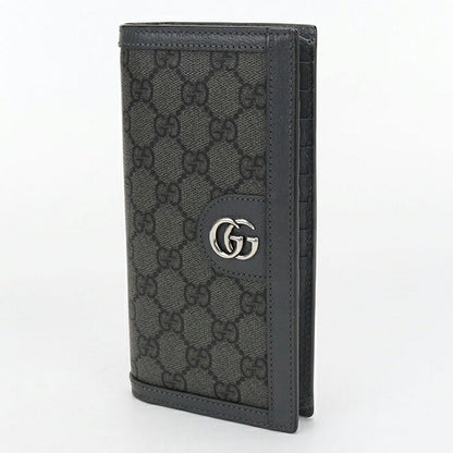Used Gucci long wallet with double fold coin purse Men&