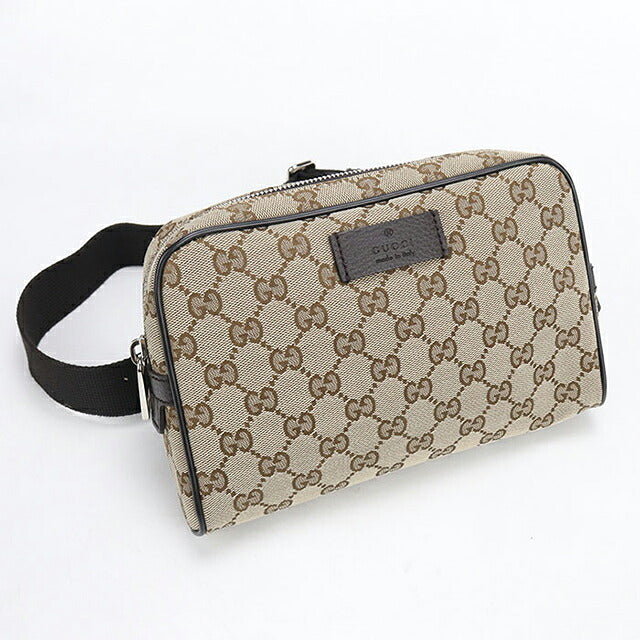 中古 グッチ ウエストバッグ レディース ブランド GUCCI GGキャンバス ボディバッグ 449174 ベージュ USDGU104962011