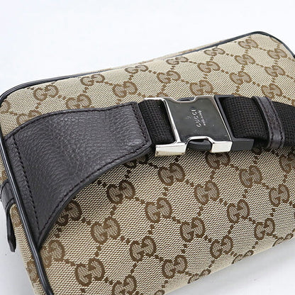 中古 グッチ ウエストバッグ レディース ブランド GUCCI GGキャンバス ボディバッグ 449174 ベージュ USDGU104962011