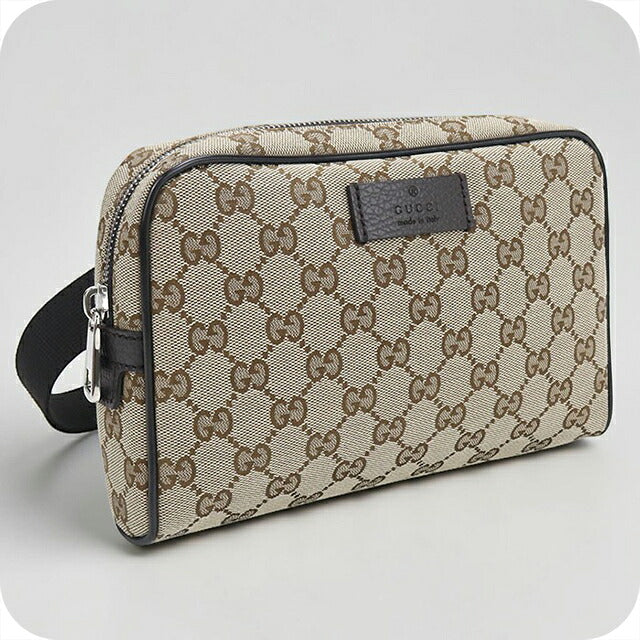 中古 グッチ ウエストバッグ レディース ブランド GUCCI GGキャンバス ボディバッグ 449174 ベージュ USDGU104962011