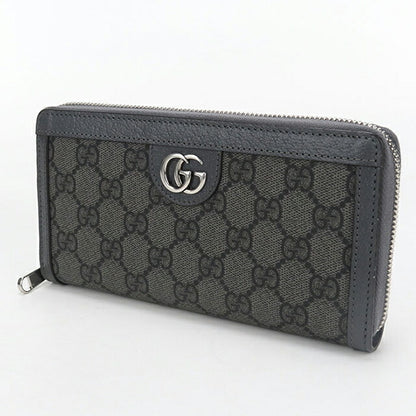 Used Gucci long wallet round zipper men&