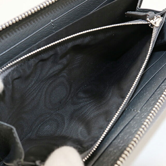 Used Gucci long wallet round zipper men&