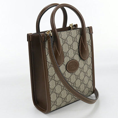 二手古驰手提包 女士品牌 GUCCI GG Supreme 2WAY 671623 米色包 USDGU105622011