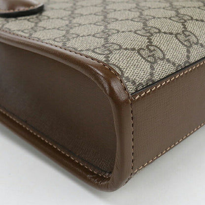 二手古驰手提包 女士品牌 GUCCI GG Supreme 2WAY 671623 米色包 USDGU105622011