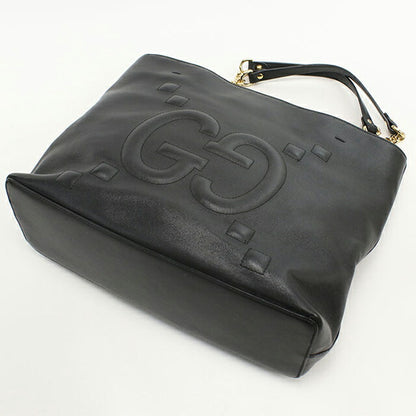二手 Gucci 手提包女士品牌 GUCCI GG 压纹链条皮革 453561 黑色 USDGU106209011