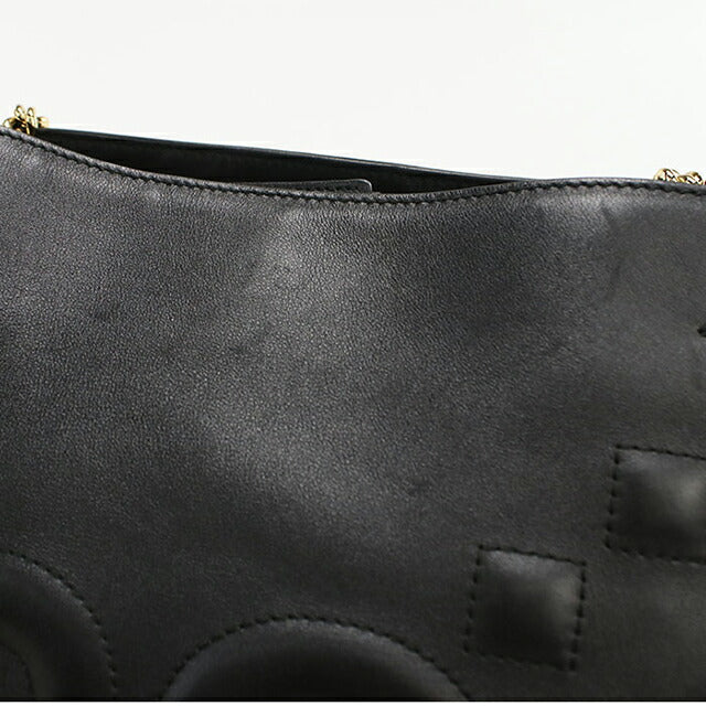 二手 Gucci 手提包女士品牌 GUCCI GG 压纹链条皮革 453561 黑色 USDGU106209011