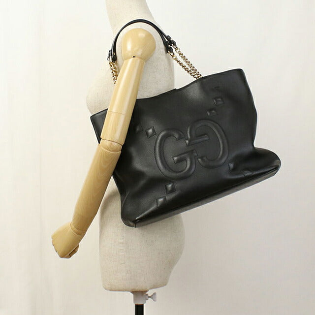 二手 Gucci 手提包女士品牌 GUCCI GG 压纹链条皮革 453561 黑色 USDGU106209011