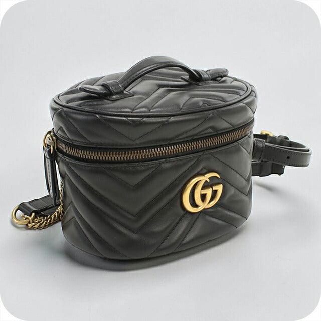 二手古驰背包女士品牌 GUCCI GG Marmont 虚荣类型 598594 DTDCT 1000 黑色 USDGU106532011