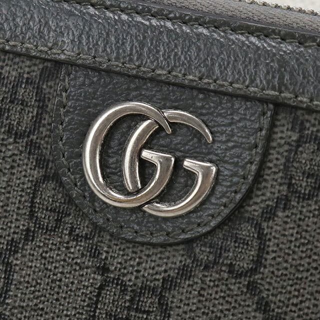 Used Gucci long wallet round zipper men&