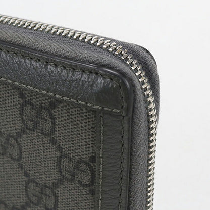 Used Gucci long wallet round zipper men&