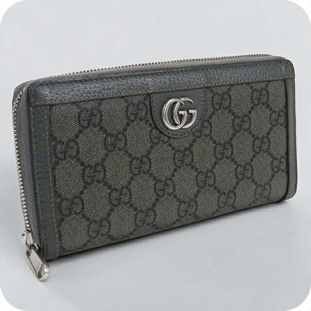 中古 グッチ 長財布ラウンドファスナー メンズ ブランド GUCCI GG