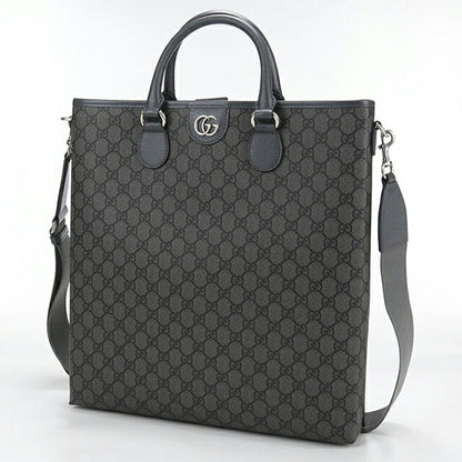 中古 グッチ トートバッグ メンズ ブランド GUCCI GGスプリーム 2WAY 792118 グレー USDGU106901011