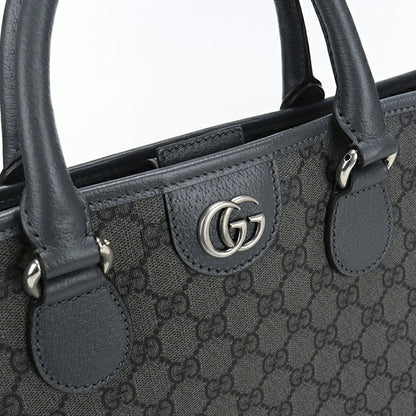 中古 グッチ トートバッグ メンズ ブランド GUCCI GGスプリーム 2WAY 792118 グレー USDGU106901011