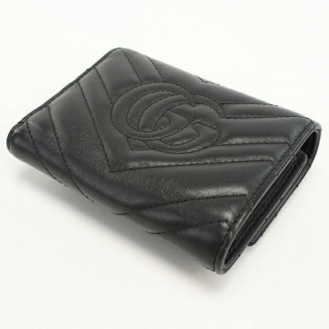 GUCCI GGマーモント　三つ折り財布　474802 中古 グッチ 三つ折り財布 三折財布 レディース ブランド GUCCI GG