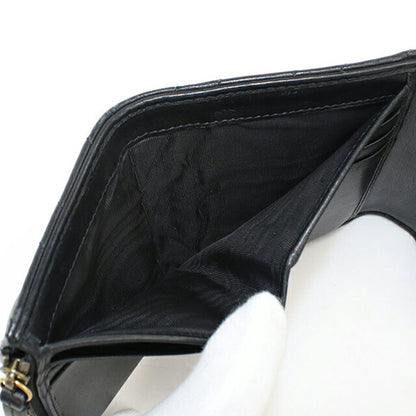 中古 グッチ 三つ折り財布 三折財布 レディース ブランド GUCCI GGマーモント 474802 ブラック USDGU106949011