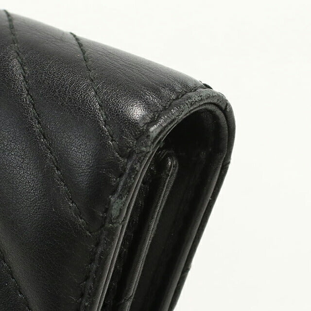中古 グッチ 三つ折り財布 三折財布 レディース ブランド GUCCI GGマーモント 474802 ブラック USDGU106949011