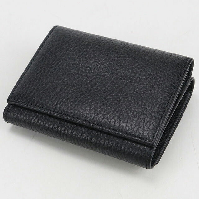 中古 グッチ 三つ折り財布 レディース ブランド GUCCI GGマーモント レザー 474746 ブラック 財布 USDGU107080011