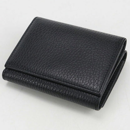 中古 グッチ 三つ折り財布 レディース ブランド GUCCI GGマーモント レザー 474746 ブラック 財布 USDGU107080011