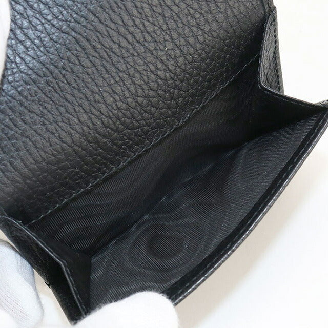 中古 グッチ 三つ折り財布 レディース ブランド GUCCI GGマーモント レザー 474746 ブラック 財布 USDGU107080011