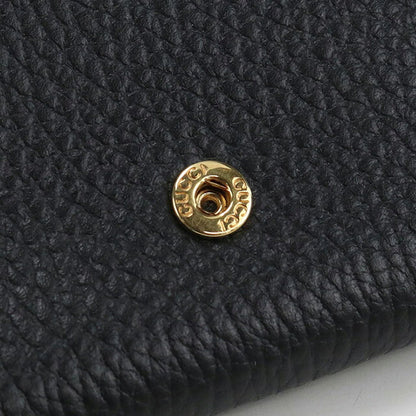 中古 グッチ 三つ折り財布 レディース ブランド GUCCI GGマーモント レザー 474746 ブラック 財布 USDGU107080011