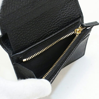 中古 グッチ 二つ折り財布 二折財布 レディース ブランド GUCCI GGスプリーム カードケース ウォレット レザー 658610 ブラック USDGU107149011