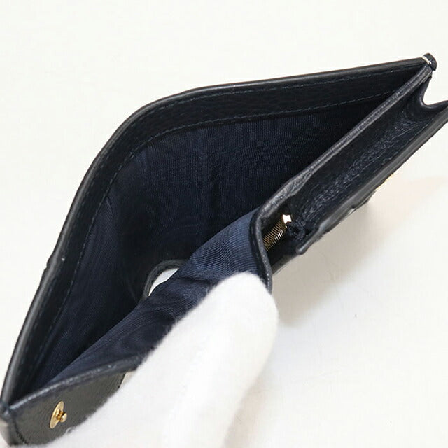 中古 グッチ 二つ折り財布 二折財布 レディース ブランド GUCCI ダブルG カードケースウォレット レザー 658610 ネイビー 財布 USDGU107150011