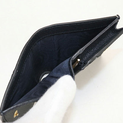 中古 グッチ 二つ折り財布 二折財布 レディース ブランド GUCCI ダブルG カードケースウォレット レザー 658610 ネイビー 財布 USDGU107150011