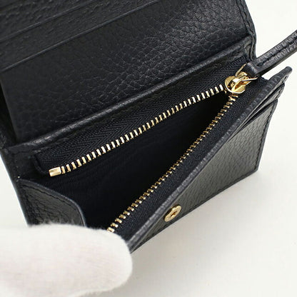 中古 グッチ 二つ折り財布 二折財布 レディース ブランド GUCCI GGスプリーム カードケース ウォレット レザー 658610 ネイビー USDGU107151011