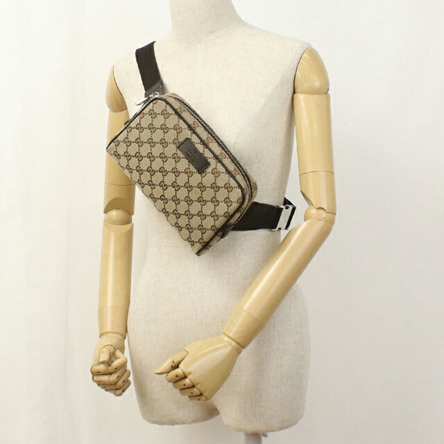 二手 Gucci 身体包女士品牌 GUCCI GG 帆布 449174 KY9KN 棕色 USDGU107220011