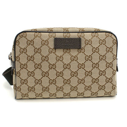 Used Gucci body bag unisex brand GUCCI GG canvas belt bag 449174 beige USDGU107221011